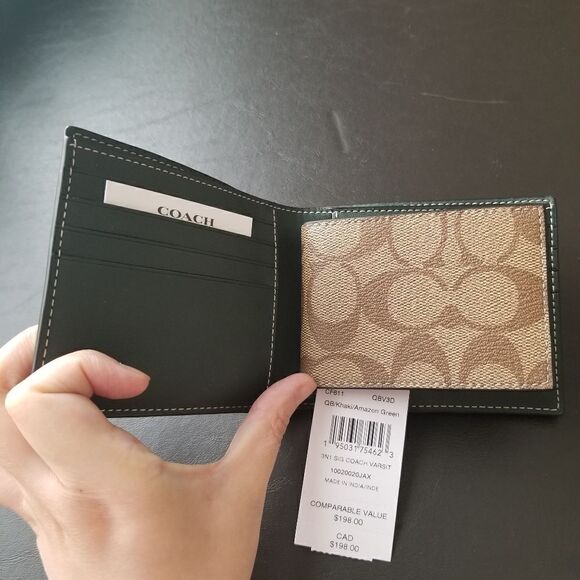 NWT Coach Men Wallet and Card Case - Picture 6 of 7